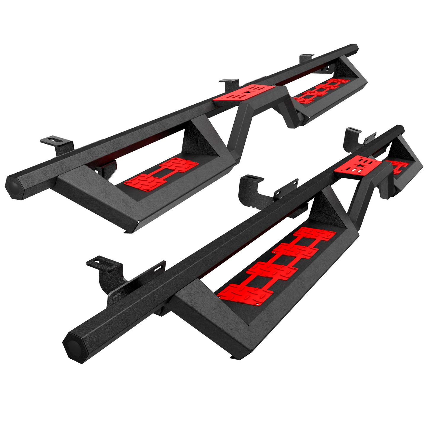 Two-Color Running Boards For 07-18 Jeep Wrangler JK Unlimited 4 Door,Side Steps image 2