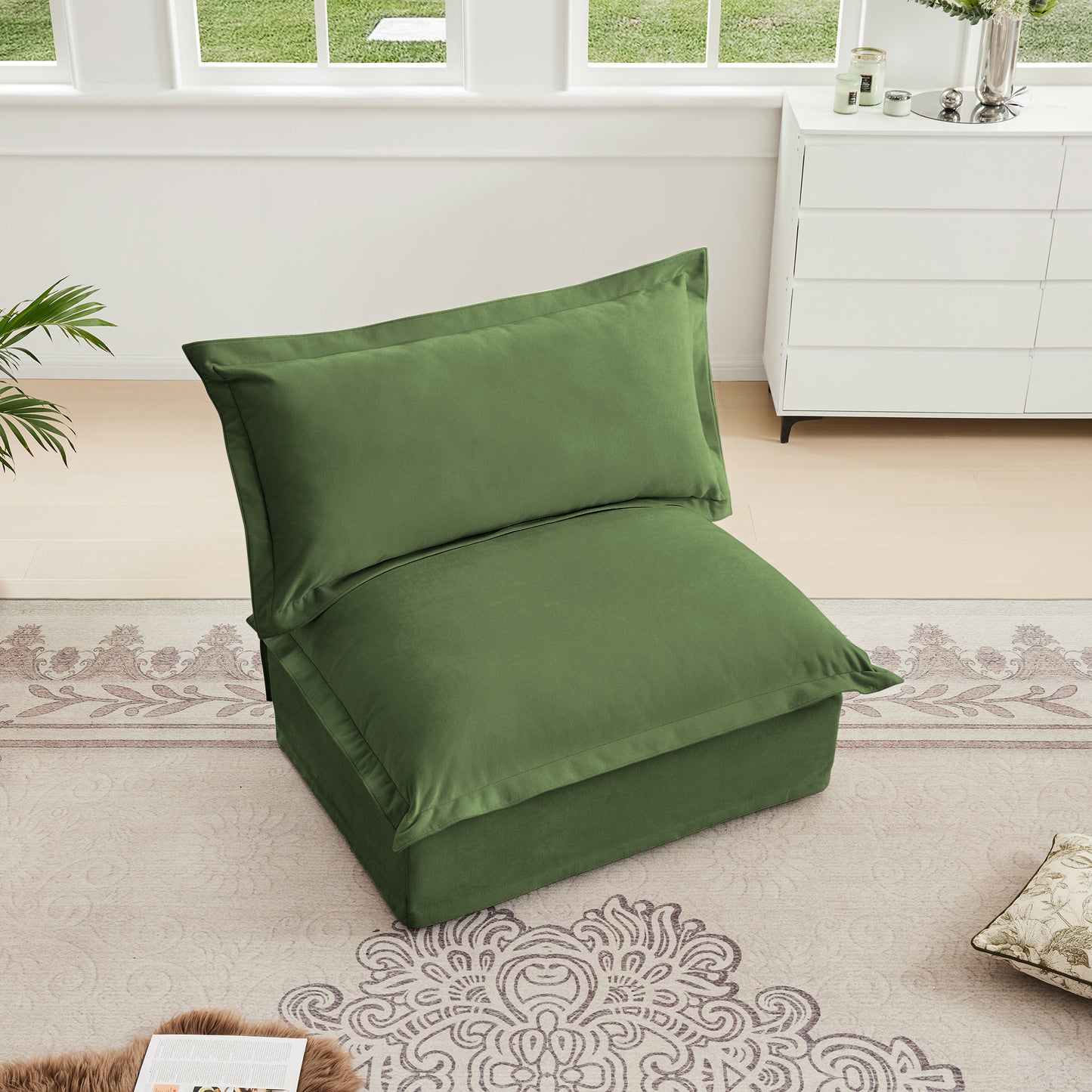 Koala Armless Sofa - Green image 3