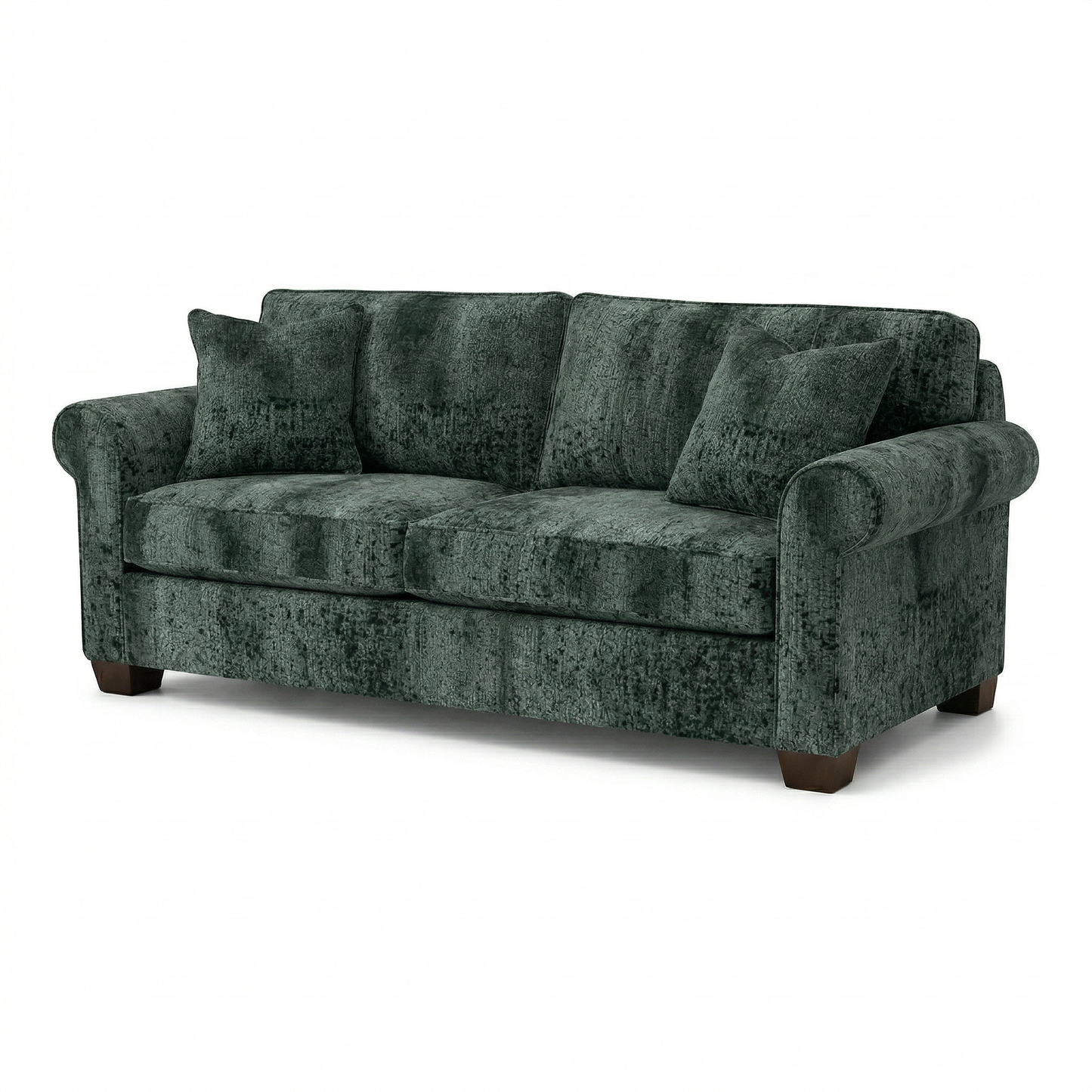 Irlanda Sofa – Made in USA, 5-Day Shipping, Custom Fabric Options, Classic Sofa Wholesale Sofa Furniture - Velvet Antique Charcoal - Sage Green image 5