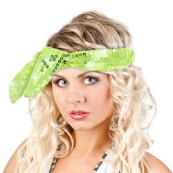 Calypso Studios Glitz Bendi Sequin Wire Headband, Light Green image 1