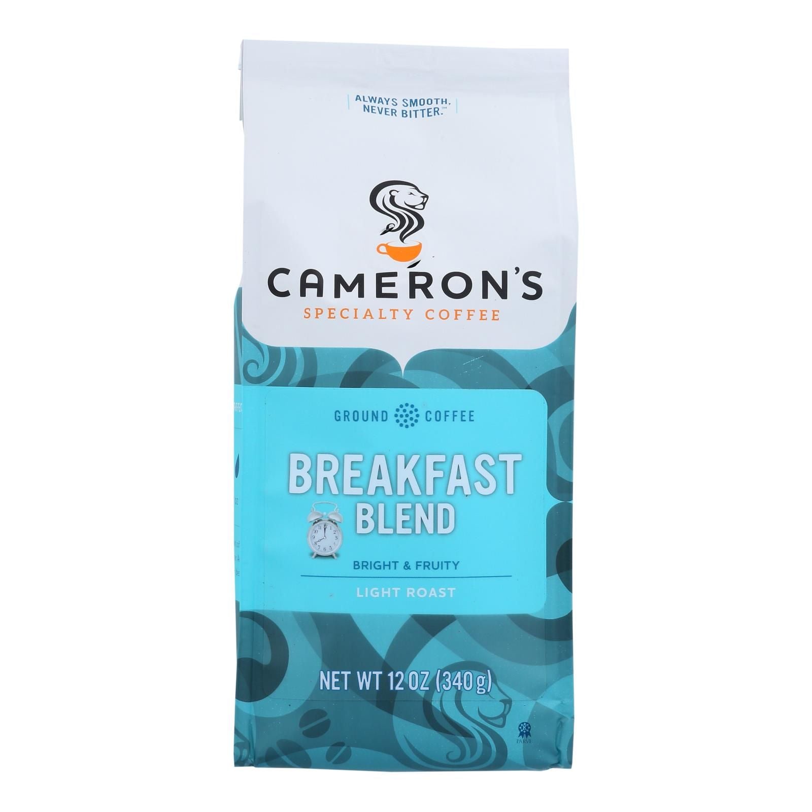 Cameron's Specialty Coffee Premium Breakfast Blend Ground Beans - Case Of 6 - 12 Oz image 1