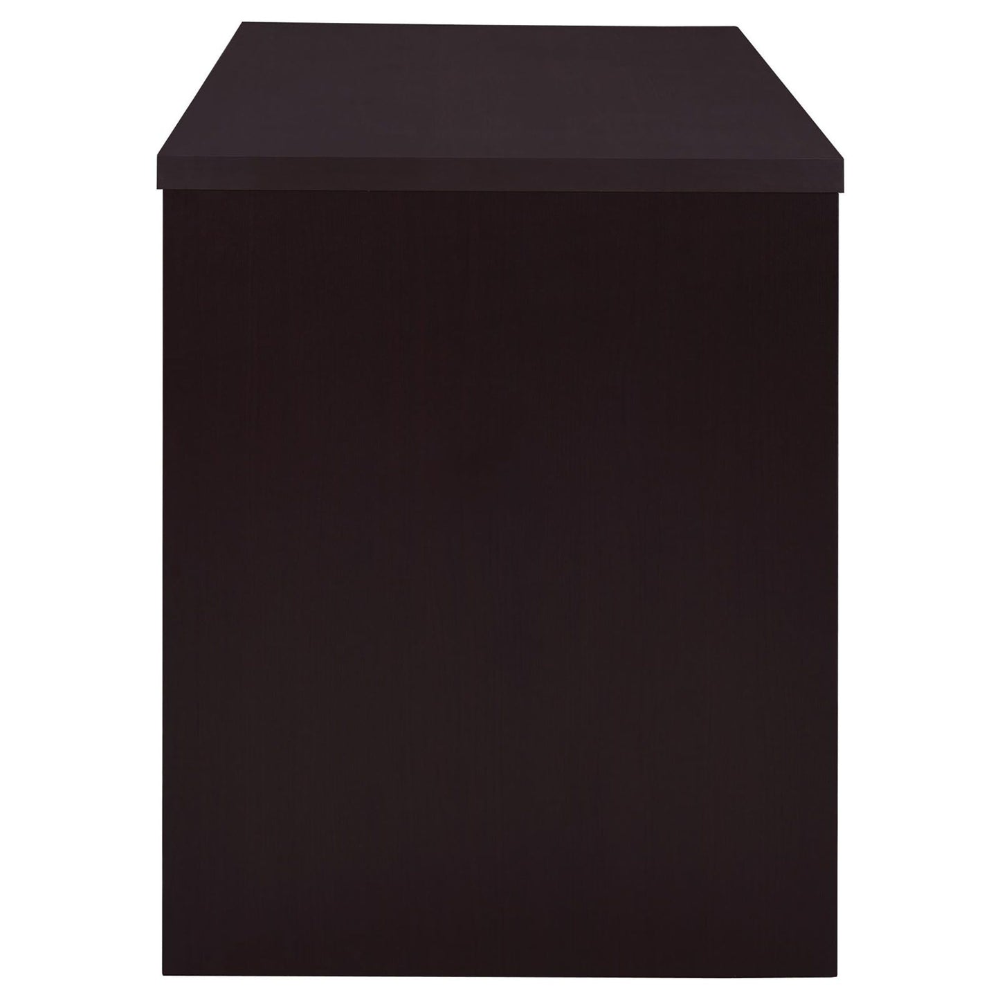 Cappuccino 2-Drawer Reversible Office Desk image 7
