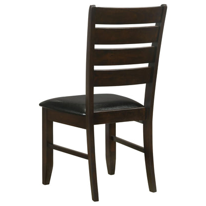 Cappuccino and Black Padded Seat Side Chairs (Set of 2) image 9