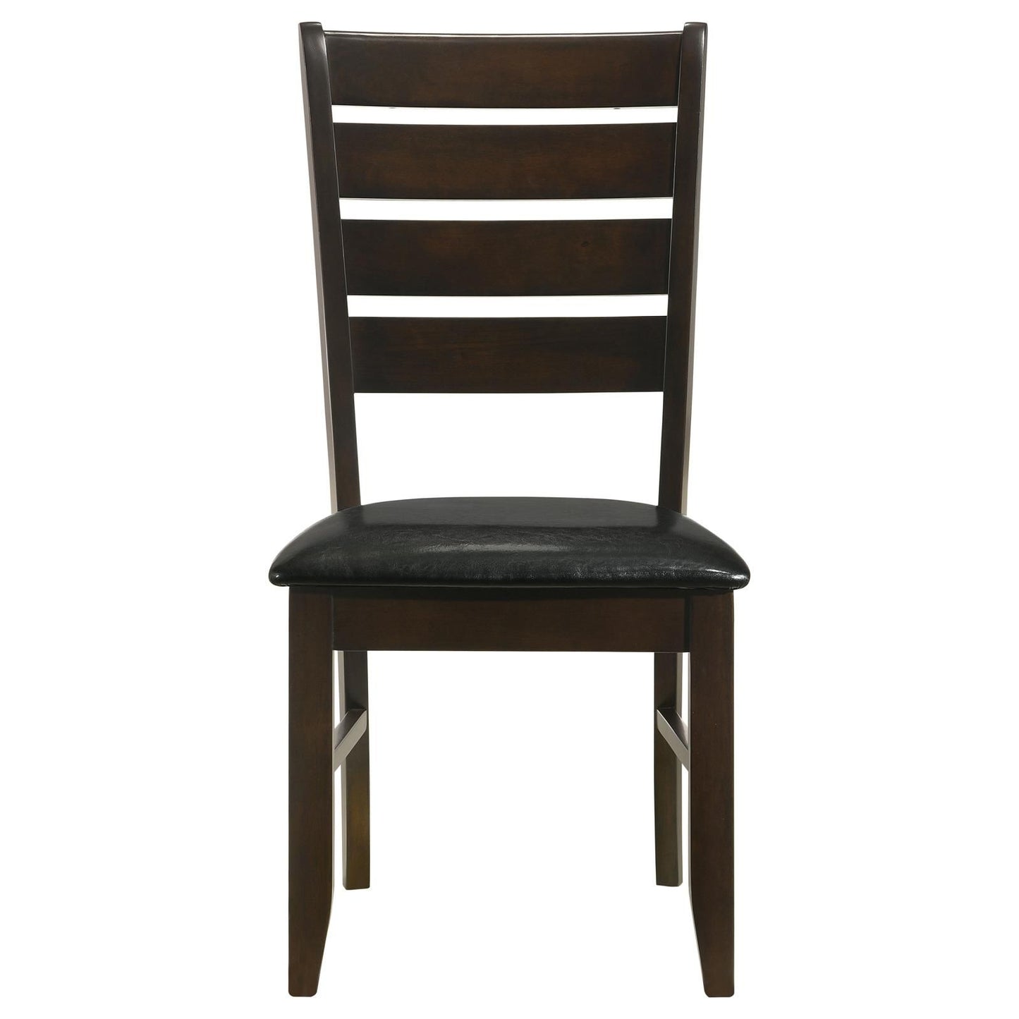Cappuccino and Black Padded Seat Side Chairs (Set of 2) image 4