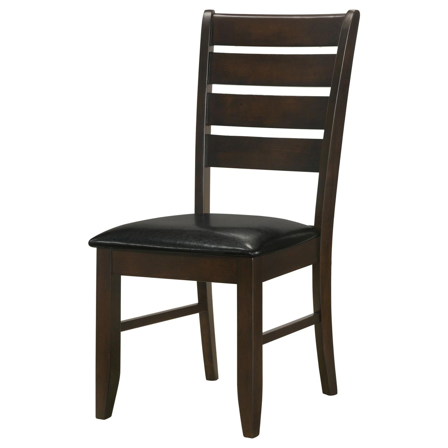 Cappuccino and Black Padded Seat Side Chairs (Set of 2) image 5
