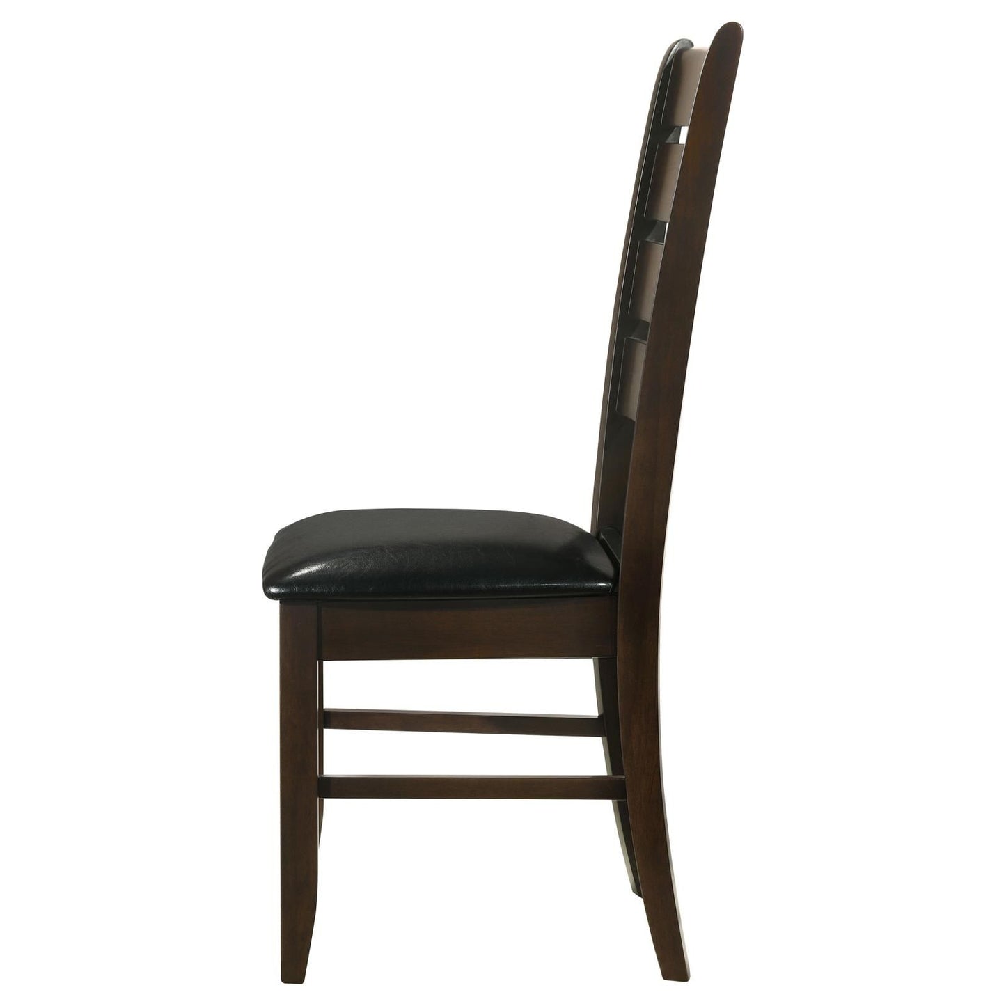 Cappuccino and Black Padded Seat Side Chairs (Set of 2) image 7
