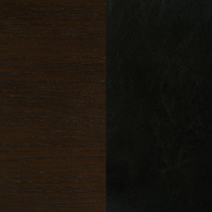 Cappuccino and Black Upholestered Dining Bench image 7