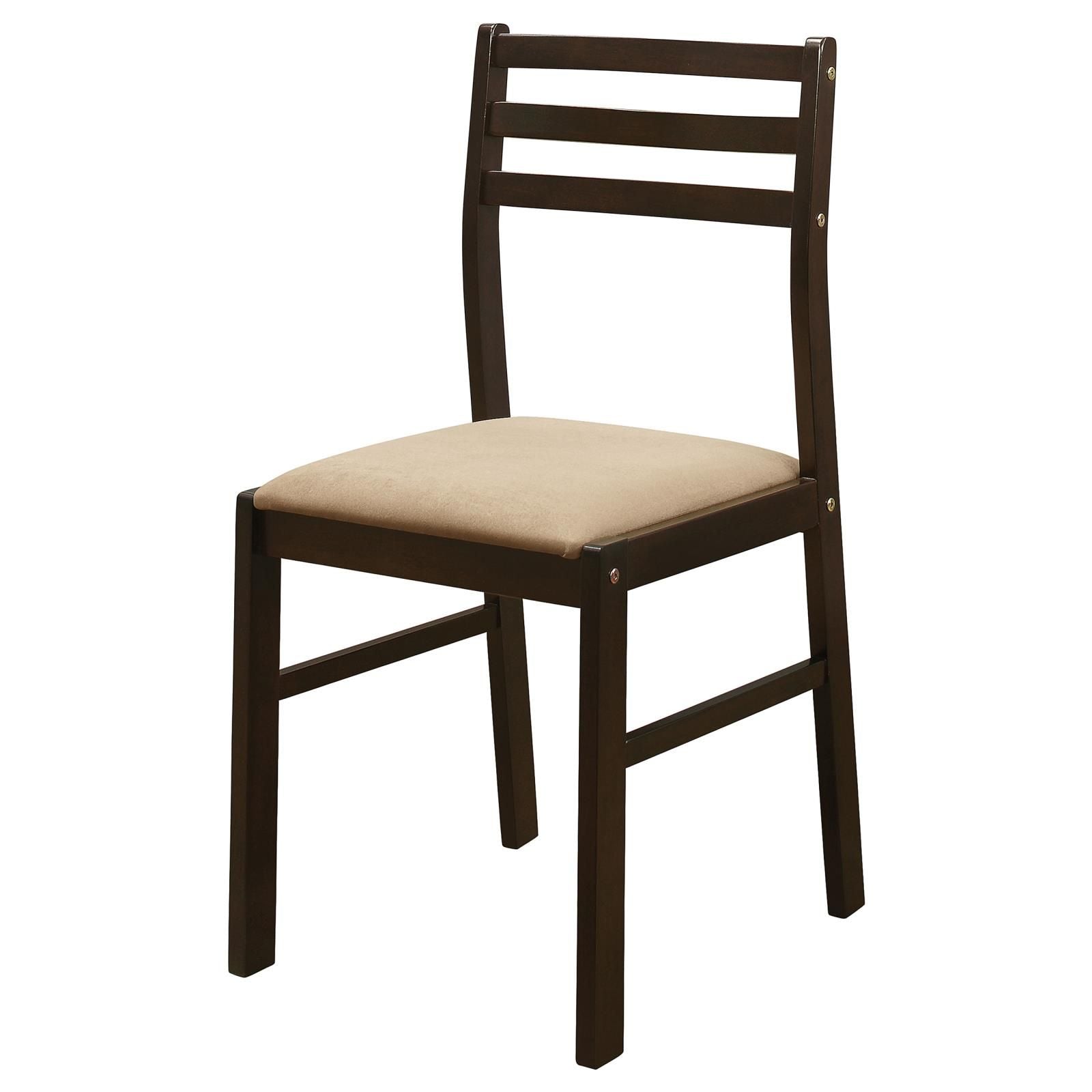 Cappuccino and Tan 3-piece Dining Set with Drop Leaf image 11