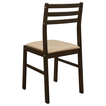 Cappuccino and Tan 3-piece Dining Set with Drop Leaf image 14