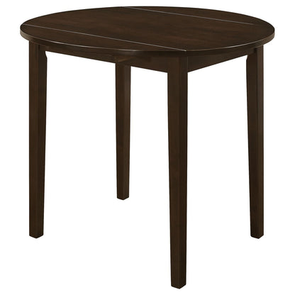 Cappuccino and Tan 3-piece Dining Set with Drop Leaf image 8