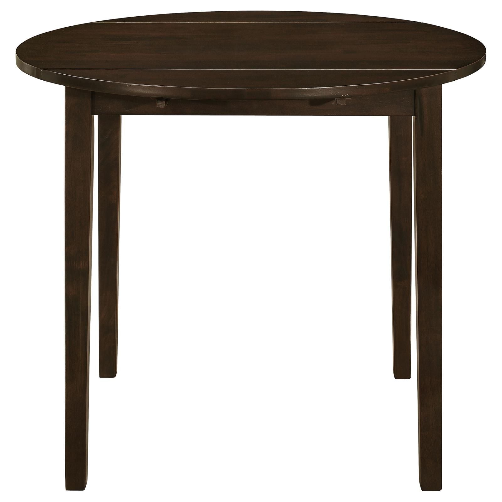 Cappuccino and Tan 3-piece Dining Set with Drop Leaf image 6