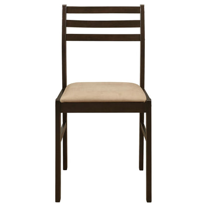 Cappuccino and Tan 3-piece Dining Set with Drop Leaf image 10
