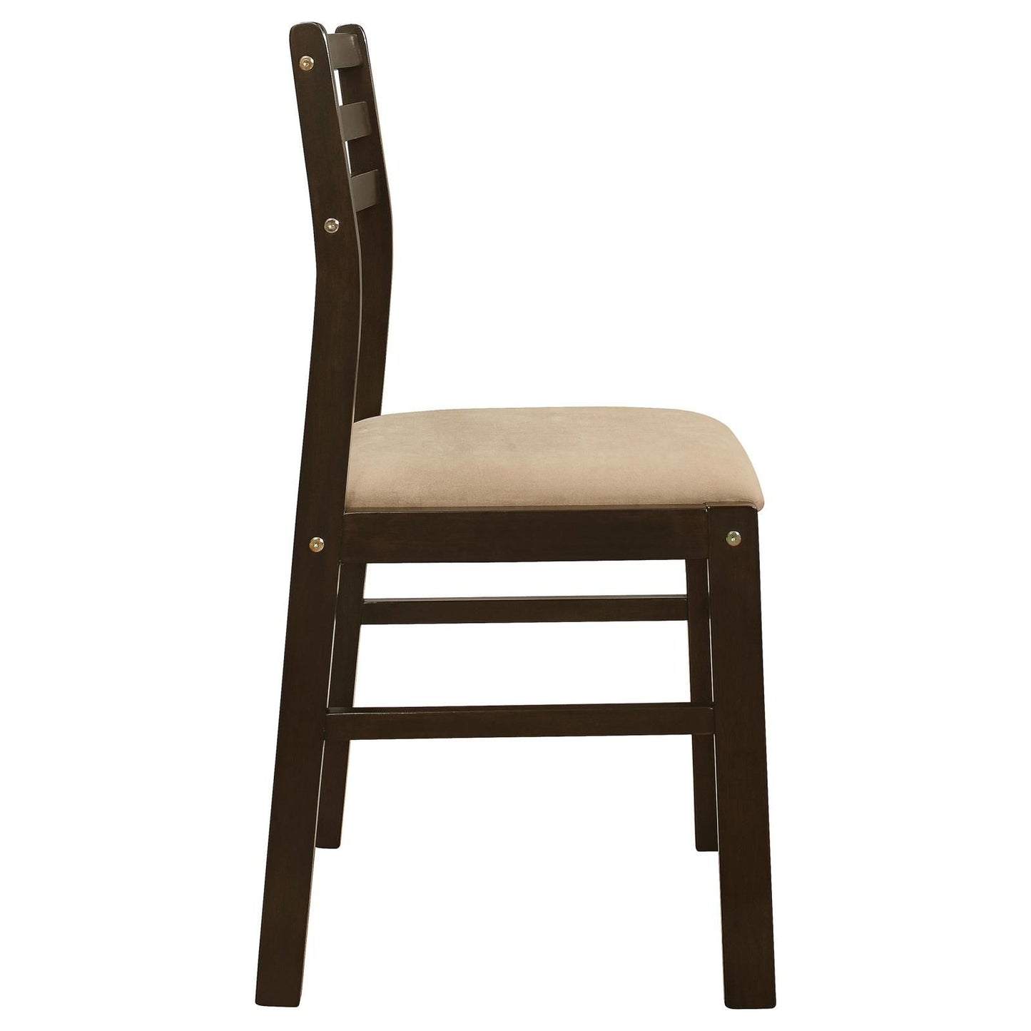 Cappuccino and Tan 3-piece Dining Set with Drop Leaf image 12