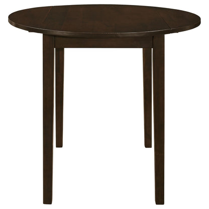 Cappuccino and Tan 3-piece Dining Set with Drop Leaf image 7