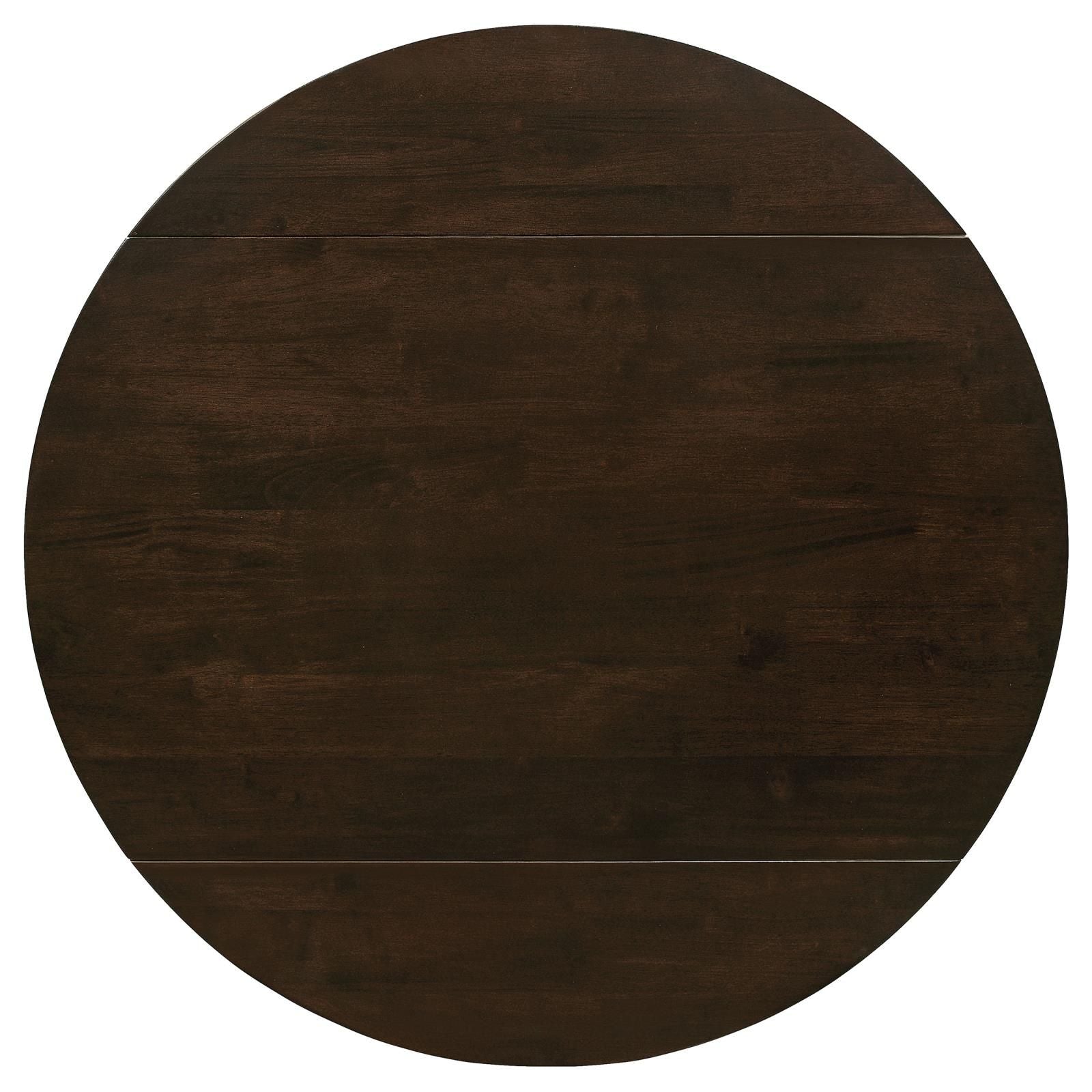 Cappuccino and Tan 3-piece Dining Set with Drop Leaf image 17