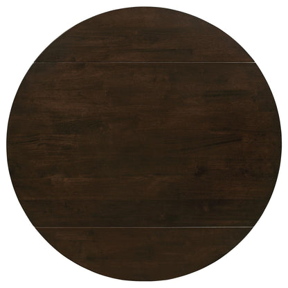 Cappuccino and Tan 3-piece Dining Set with Drop Leaf image 17