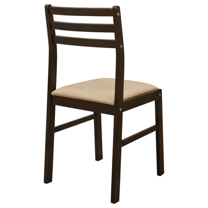 Cappuccino and Tan 3-piece Dining Set with Drop Leaf image 16
