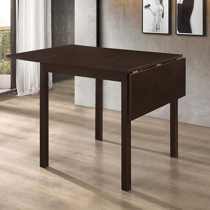 Cappuccino Dining Table with Drop Extension Leaf image 1