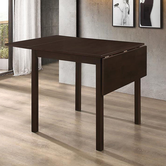 Cappuccino Dining Table with Drop Extension Leaf image 1