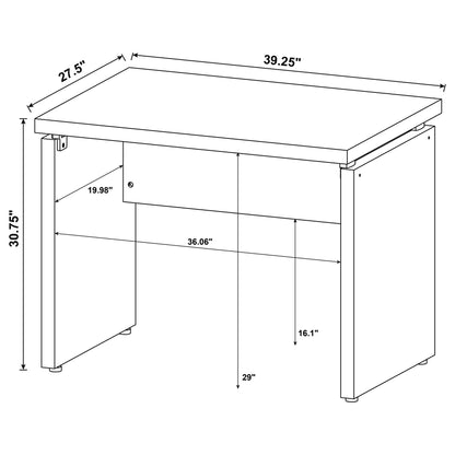 Cappuccino Extension Desk image 5