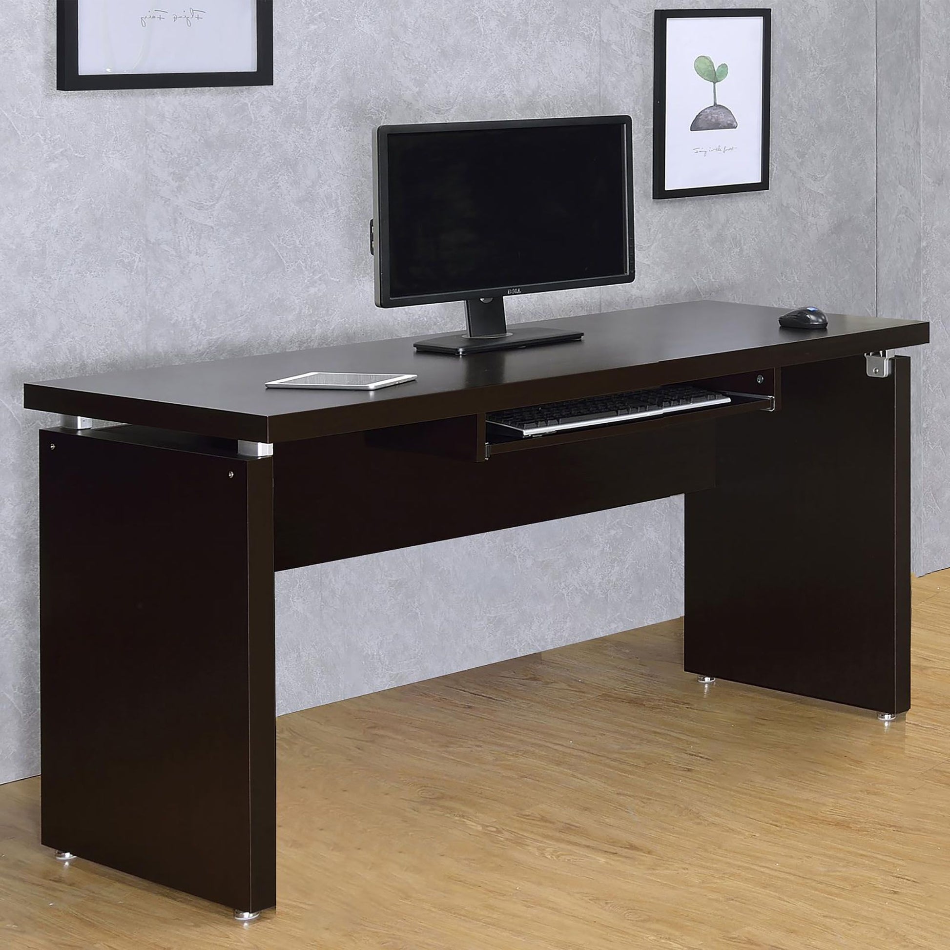 Cappuccino Floating Top Computer Desk image 1