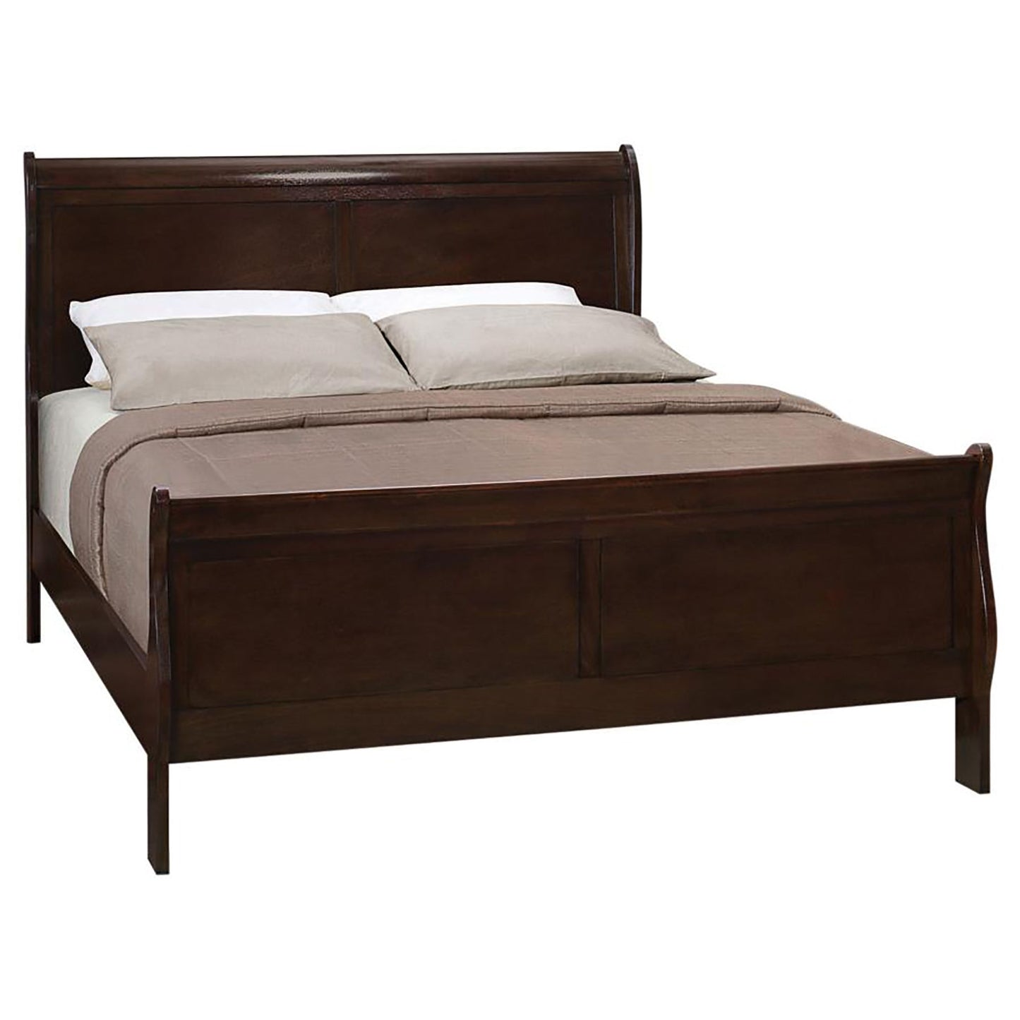 Cappuccino Full Sleigh Bed image 2