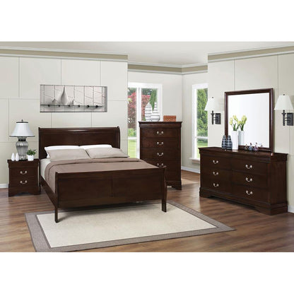 Cappuccino Full Sleigh Bed image 5