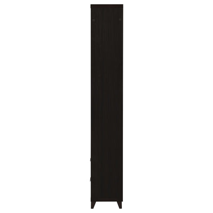 Cappuccino Media Tower with Shelf and Drawer image 5