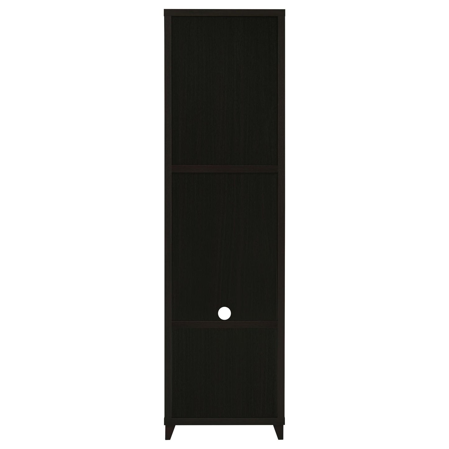 Cappuccino Media Tower with Shelf and Drawer image 7