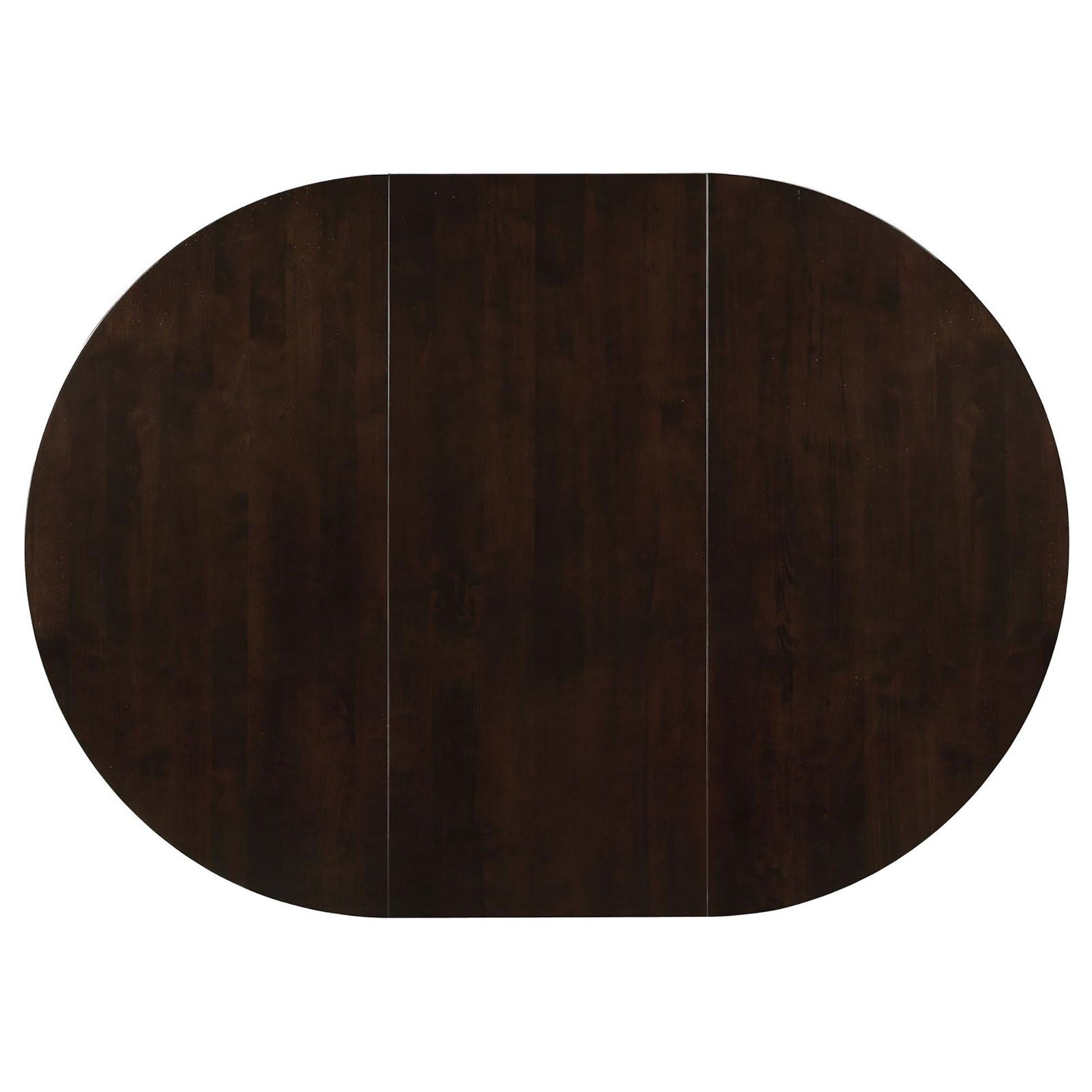 Cappuccino Oval Dining Table with Leaf Extension image 5