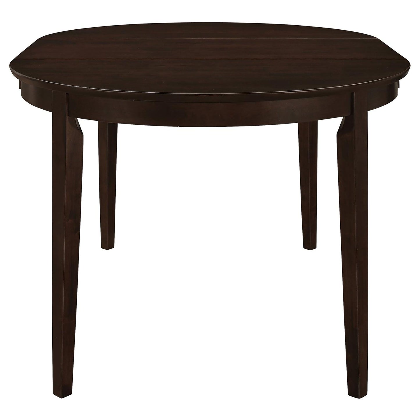 Cappuccino Oval Dining Table with Leaf Extension image 4