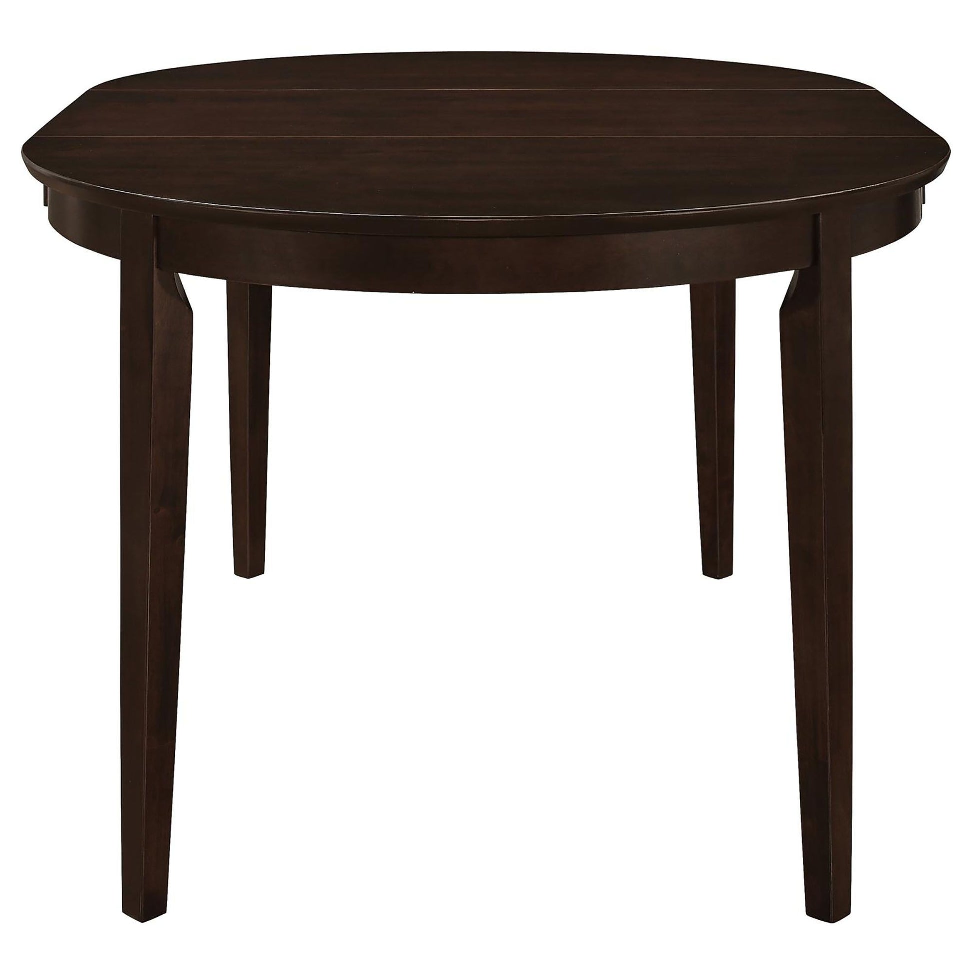Cappuccino Oval Dining Table with Leaf Extension image 4