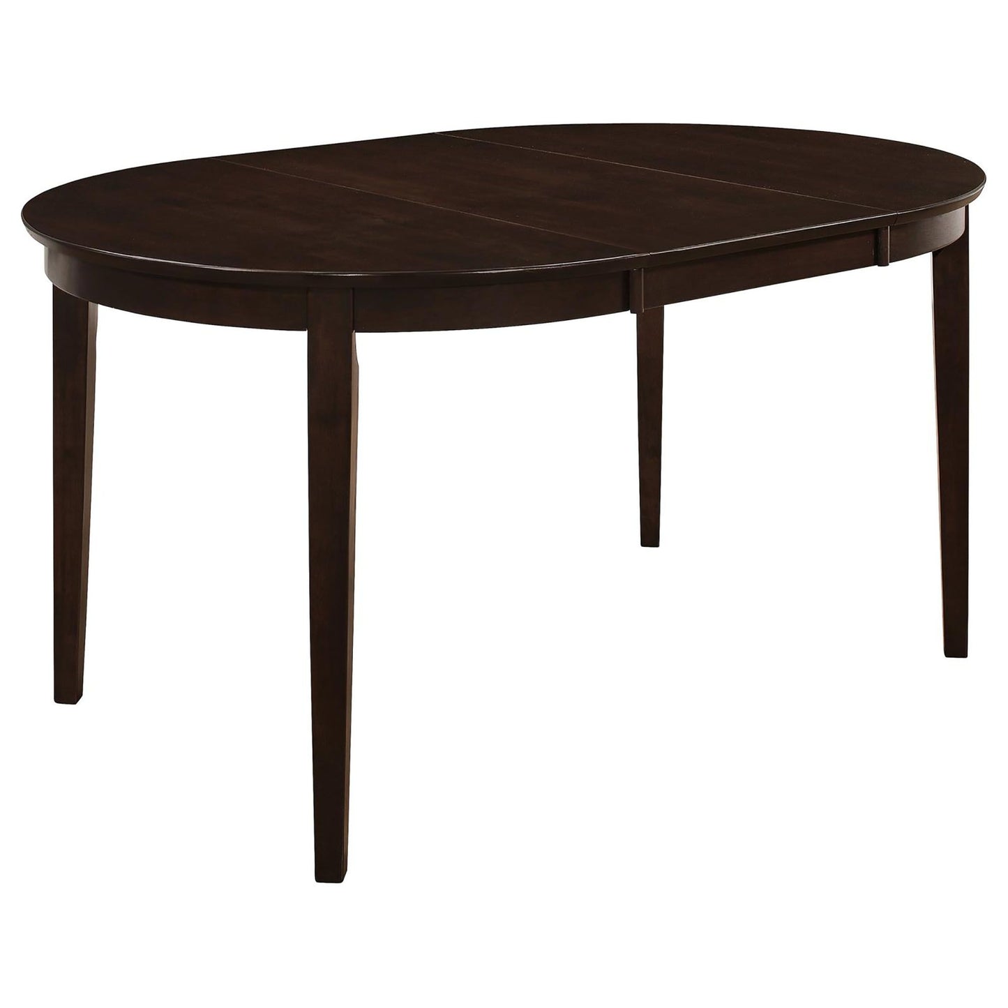 Cappuccino Oval Dining Table with Leaf Extension image 2