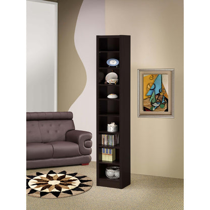 Cappuccino Rectangular Bookcase image 1