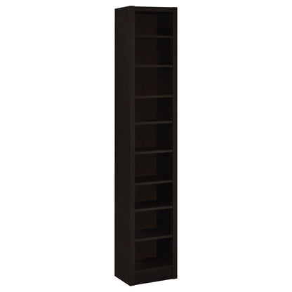 Cappuccino Rectangular Bookcase image 2
