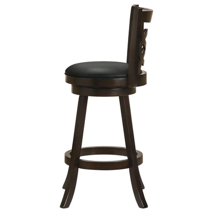 Cappuccino Swivel Bar Height Stool (Set of 2) image 7