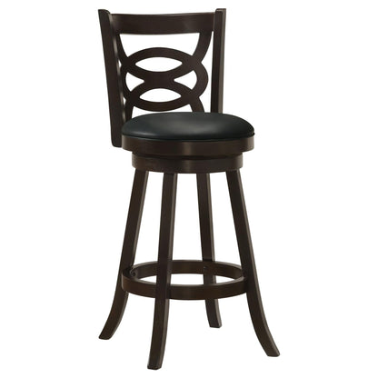 Cappuccino Swivel Bar Height Stool (Set of 2) image 3