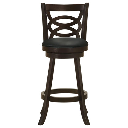 Cappuccino Swivel Bar Height Stool (Set of 2) image 4