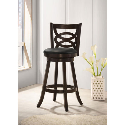 Cappuccino Swivel Bar Height Stool (Set of 2) image 1