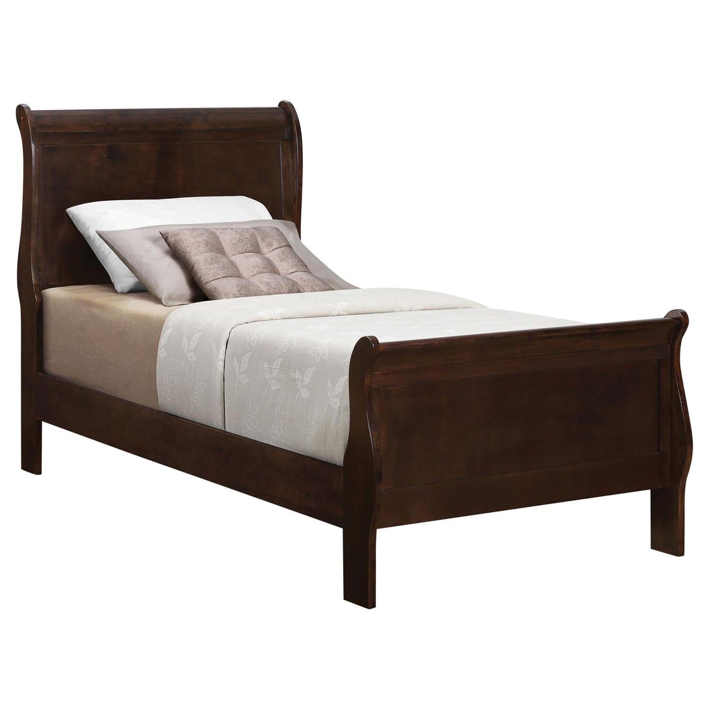 Cappuccino Twin Sleigh Bed image 2