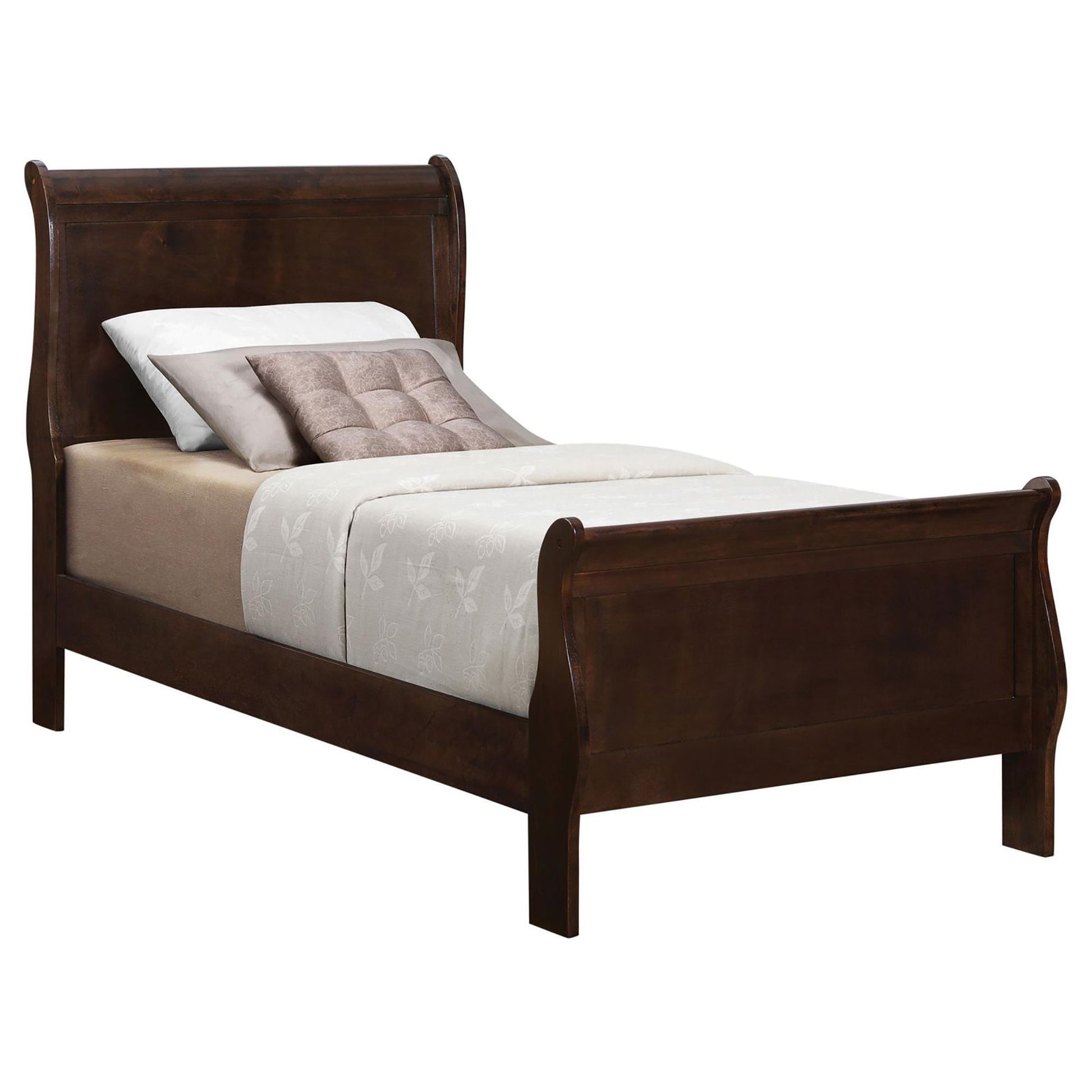 Cappuccino Twin Sleigh Bed image 2