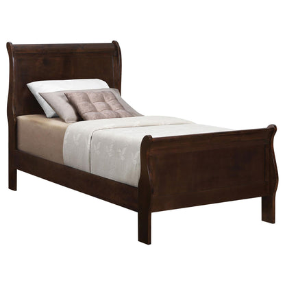 Cappuccino Twin Sleigh Bed image 2