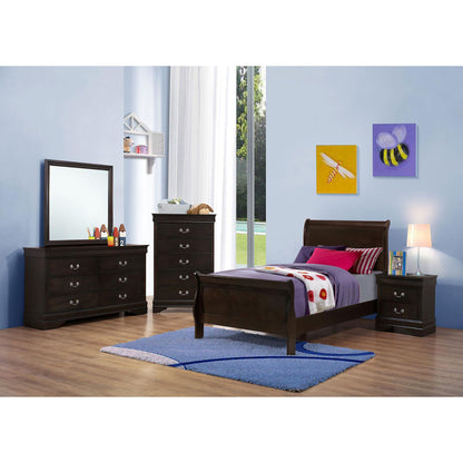 Cappuccino Twin Sleigh Bed image 5