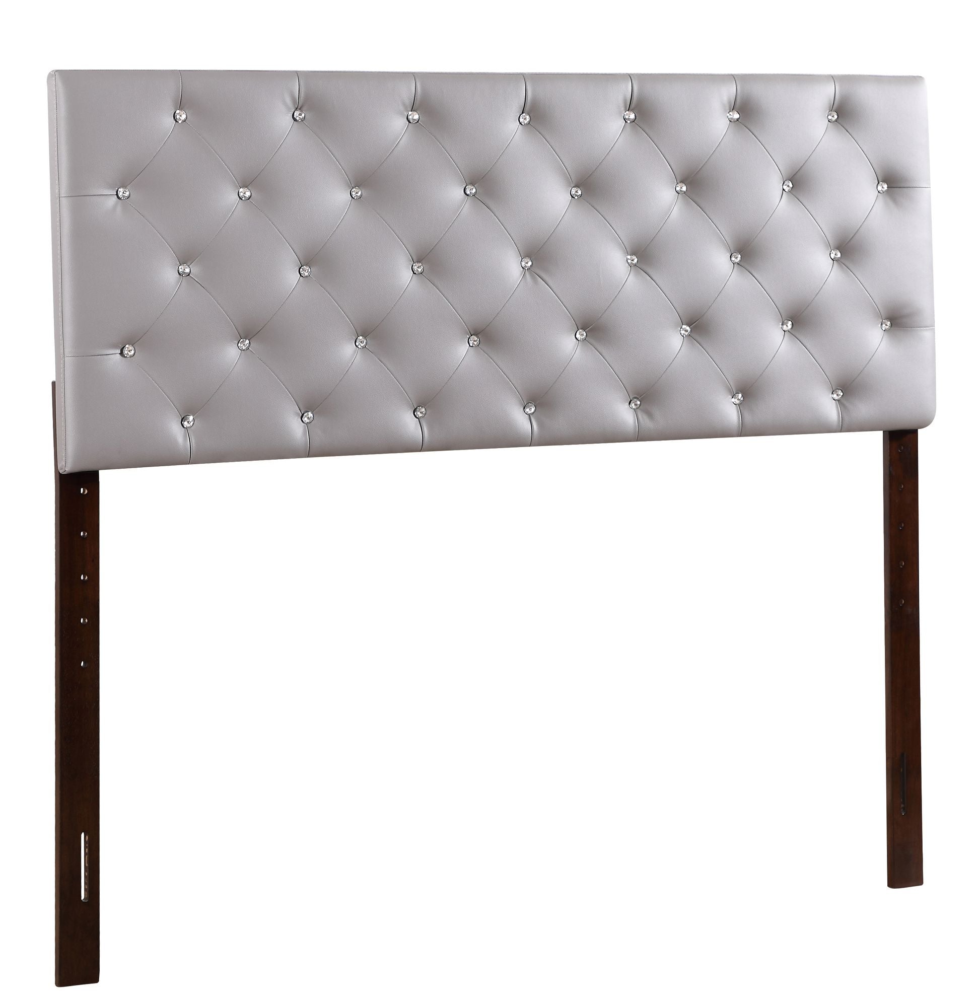Casual Light Grey Upholstered Headboard King Size image 4