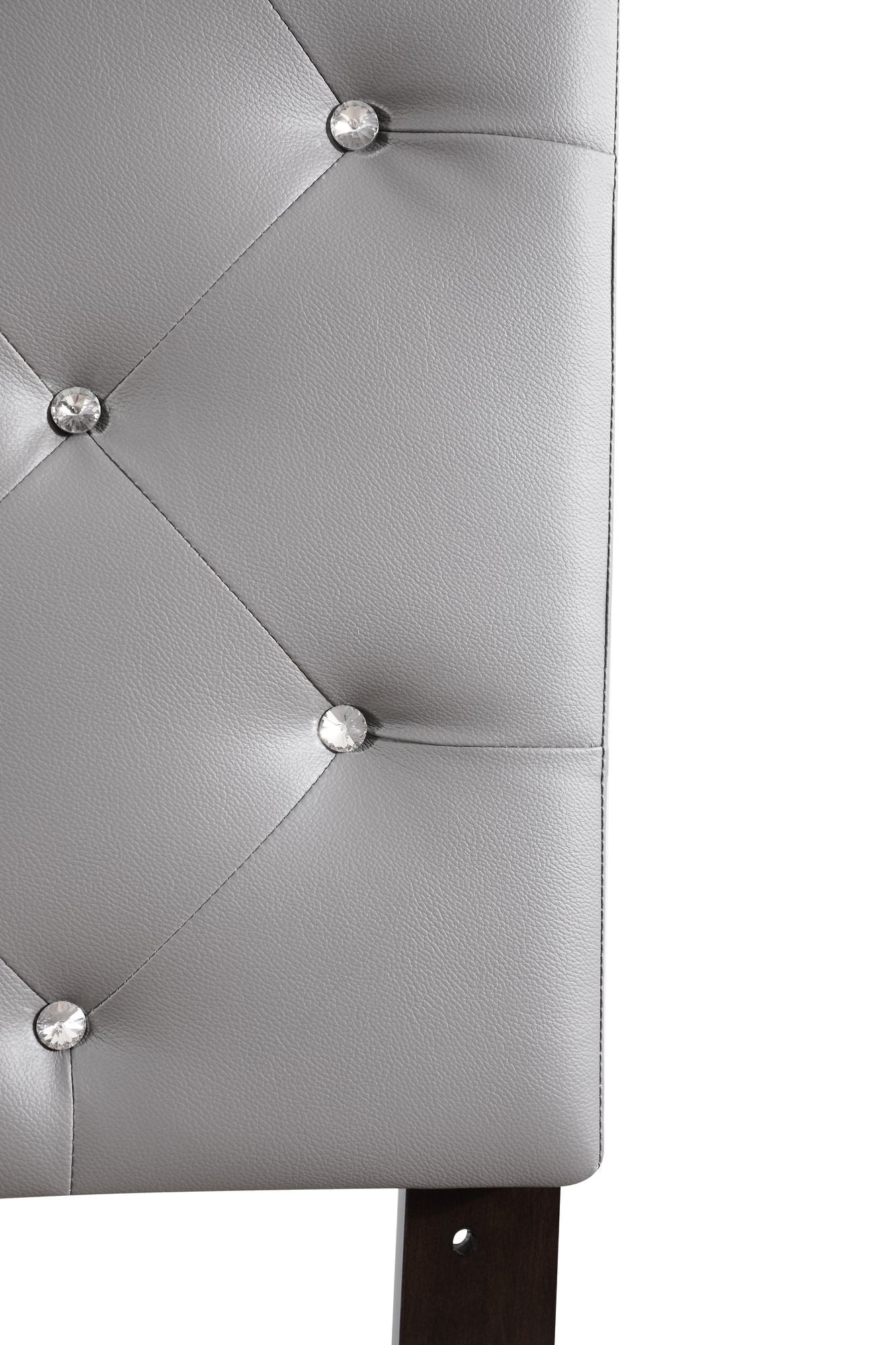 Casual Light Grey Upholstered Headboard King Size image 6