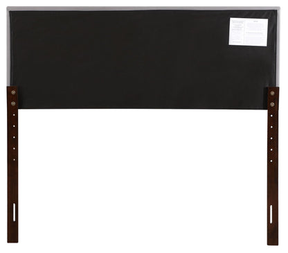 Casual Light Grey Upholstered Headboard King Size image 3