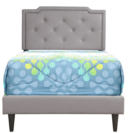 Casual Twin Bed In Light Gray image 3