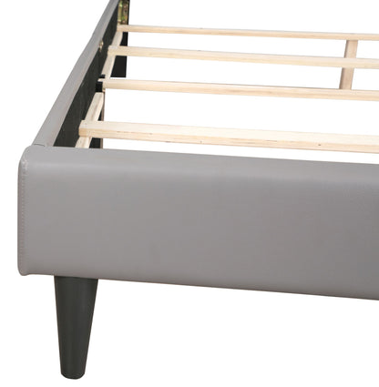 Casual Twin Bed In Light Gray image 6