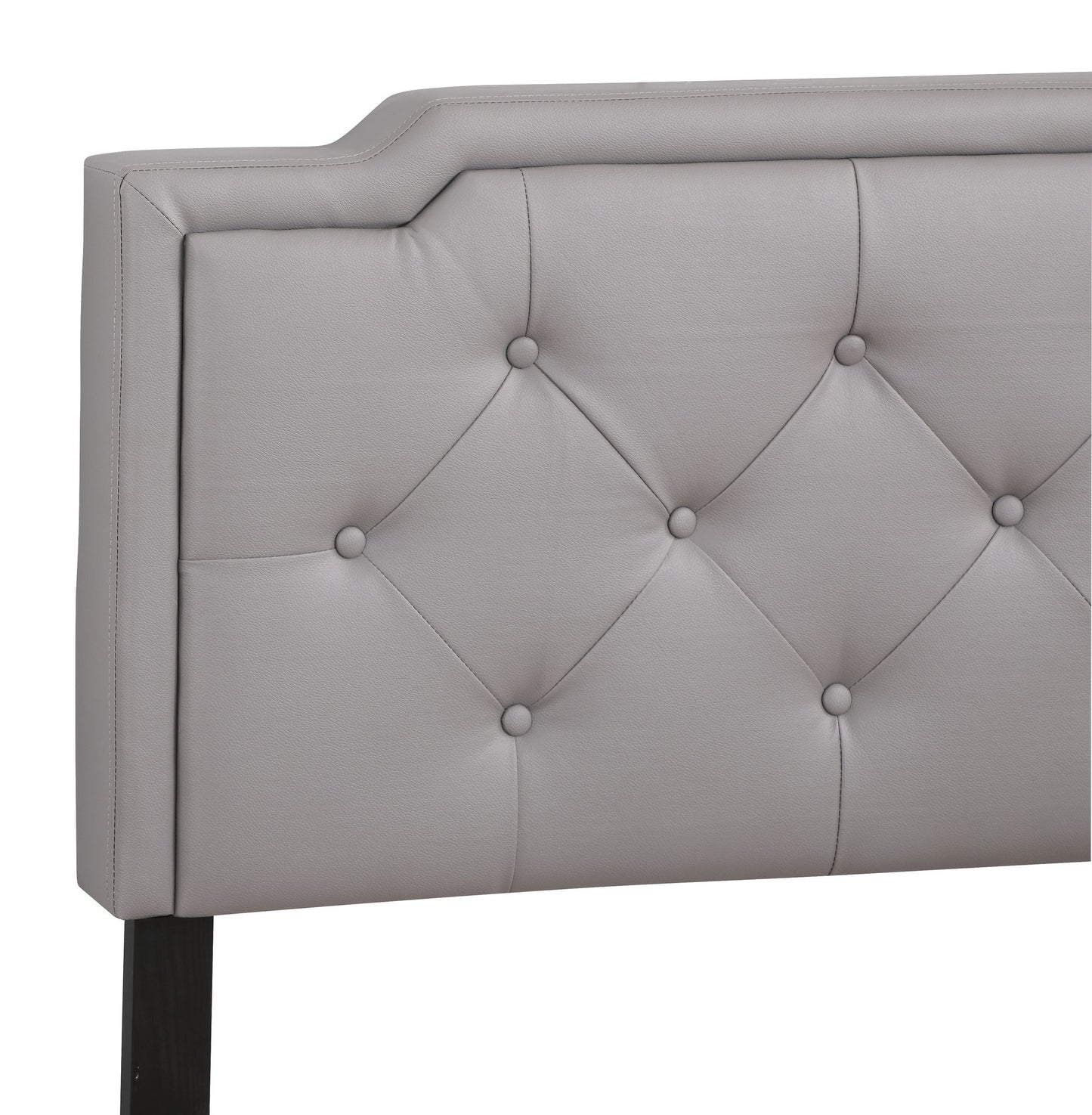 Casual Twin Bed In Light Gray image 4
