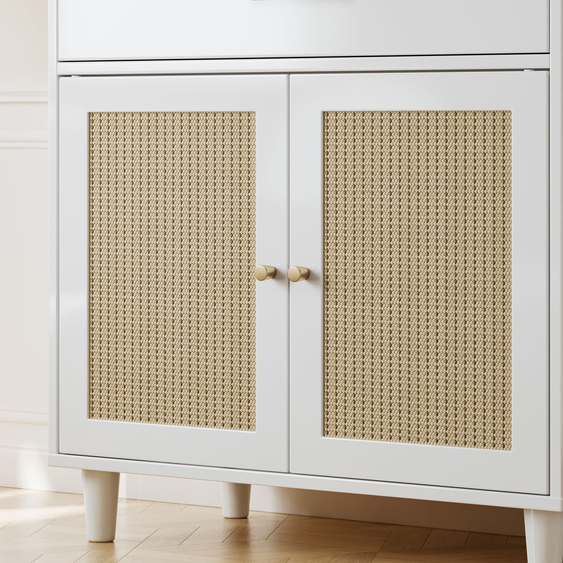 Cat Litter Box Enclosure with Scratch Pad, Hidden Litter Box Furniture, Wooden Pet House Sideboard, Storage Cabinet, Fit image 5